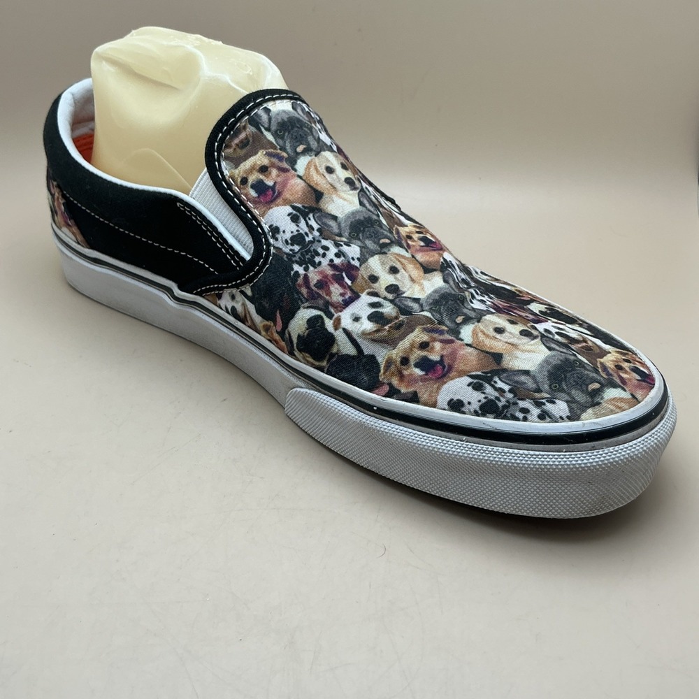 Vans X ASPCA Puppy Dog Faces Classic Slip Ons Men's 8.5 Women's 10 - Picture 8 of 16
